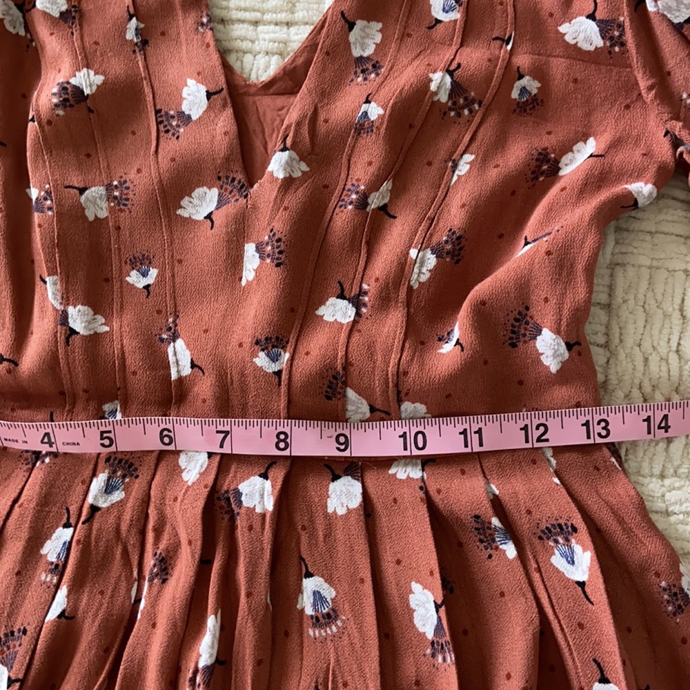 Free People Boho Teagan Floral Dress Sz 0 - Picture 14 of 16